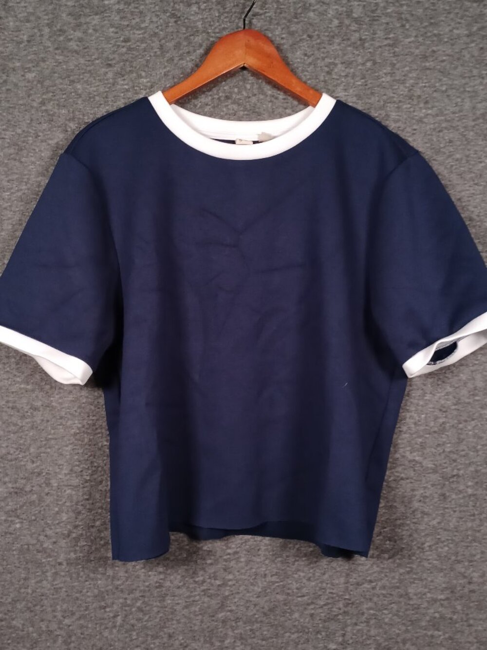 Dolan Left Coast Collection Women’s XL Blue and White Shirt Sleeve Short